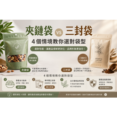 夾鏈袋 vs 三封袋選擇