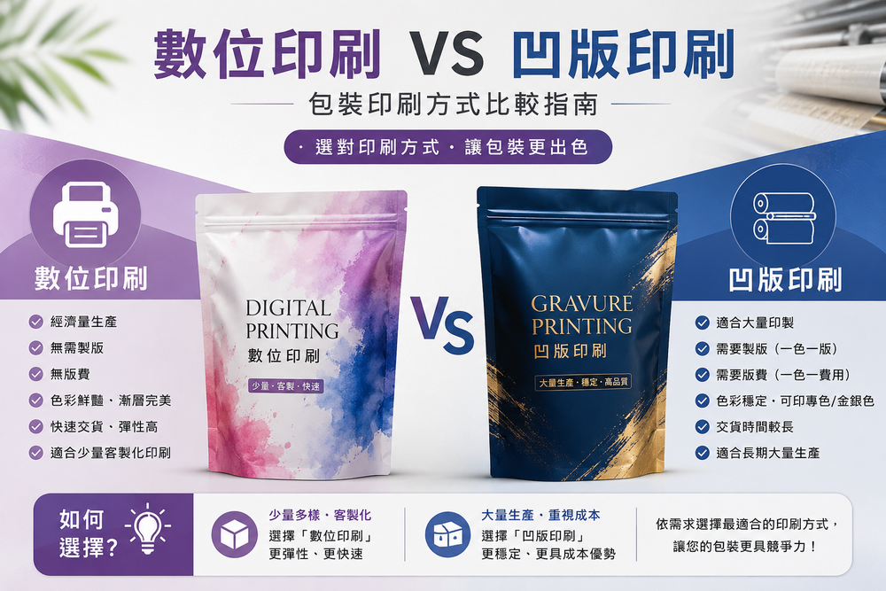 數位印刷VS凹版印刷